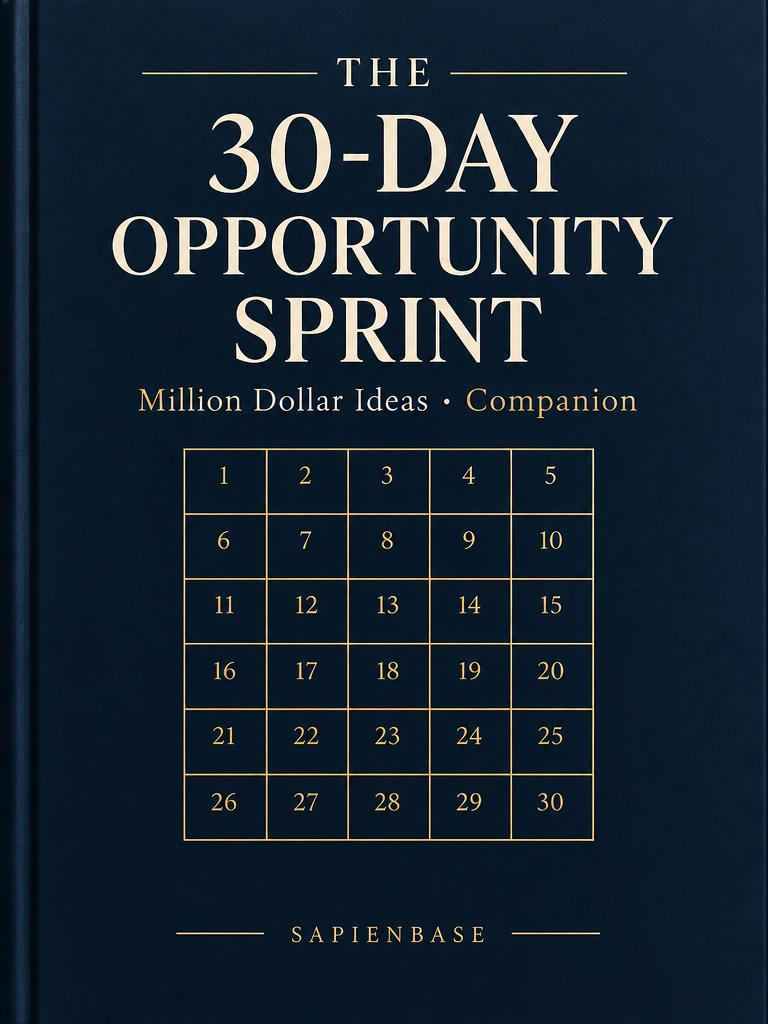 The 30-Day Opportunity Sprint